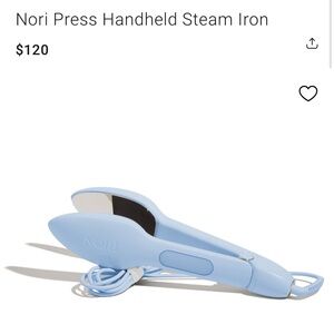 NORI Light Blue Handheld Iron Steamer/Press